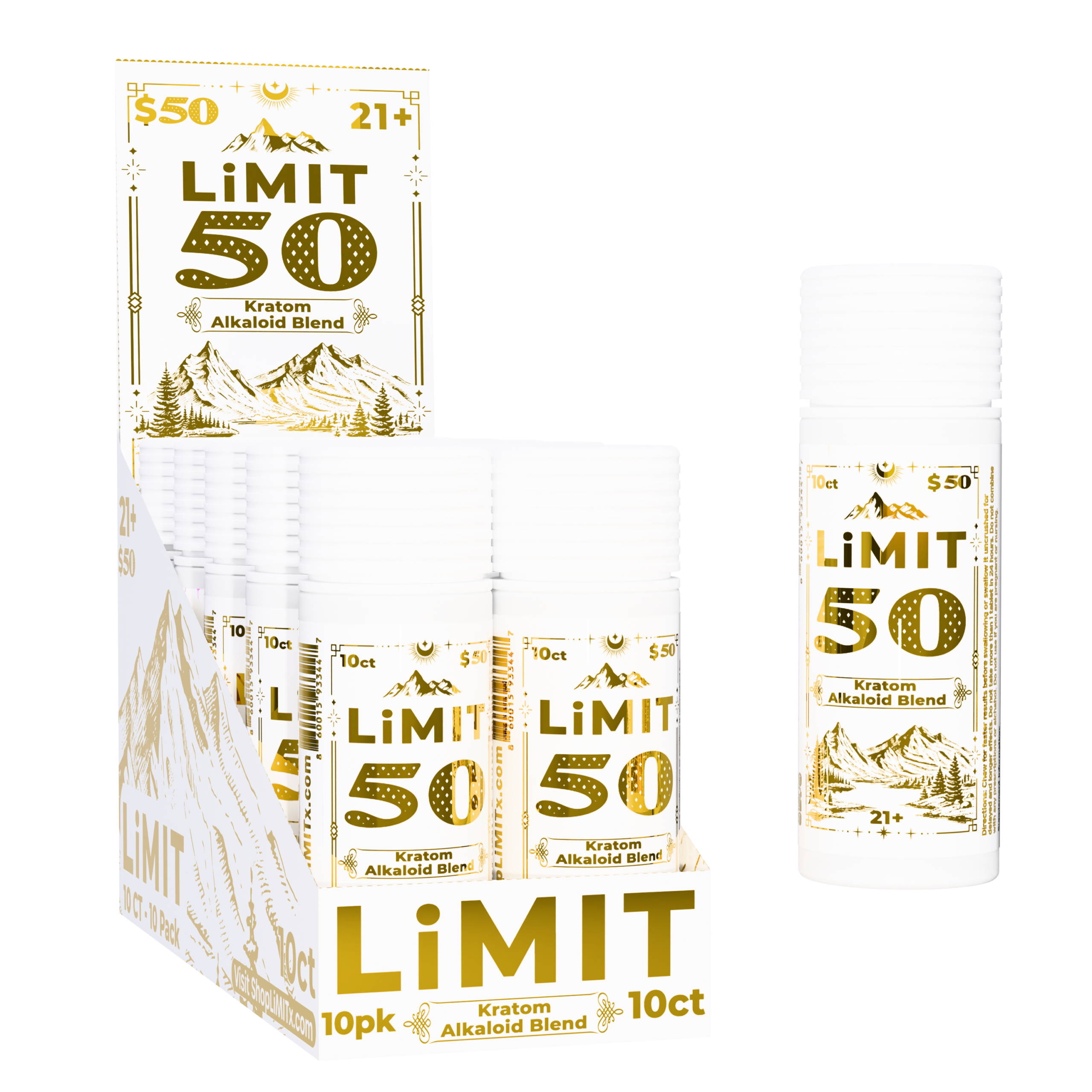 LiMIT - Kratom Blend - 10 CT Display 50mg